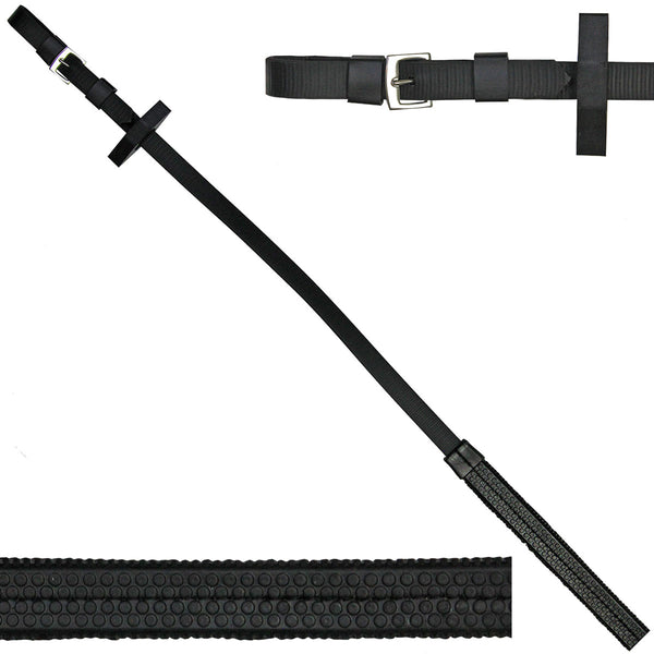 Wintec Rubber Reins Black